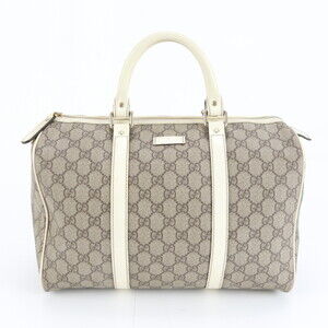 Gucci GG Supreme Mini Boston 193608 Leather Handbag/Tote Bag for Women